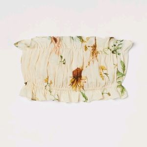 H&M Wildflower Floral Bandeau Tube Top